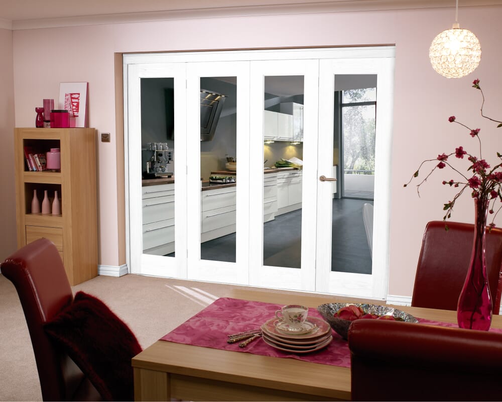 White 4 Door Roomfold (4 x 24" doors)