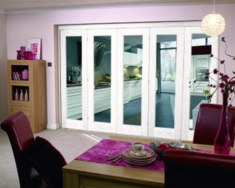 White 5 Door Roomfold (5 x 27" doors)