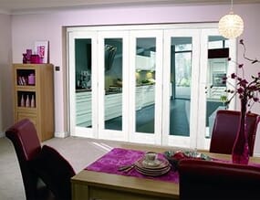 White 5 Door Roomfold (5 x 27" doors)