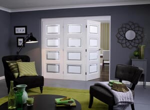Nuvu Roomfold Contemporary White 4 Lite Range Image