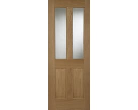 Oak Bristol 2 Light 2 Panel Internal Doors