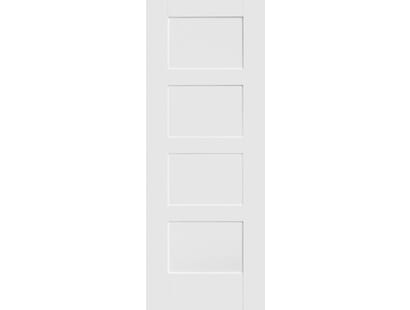 Contemporary White Shaker 4 Panel Image