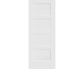686x1981x35mm (27") Contemporary White Shaker 4 Panel Door