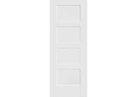 610x1981x35mm (24") White Shaker 4 Panel Door