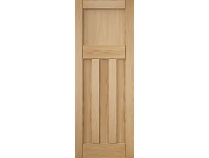 Deco 3 Panel Oak Internal Doors Image