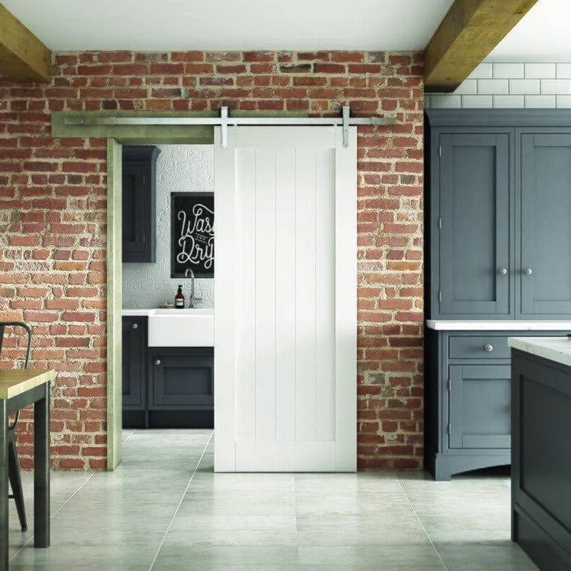 Cottage Primed - Sliding Barn Door
