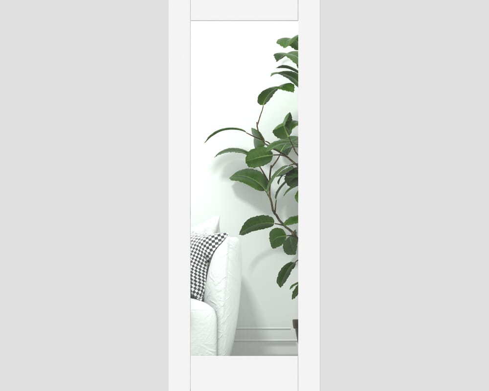 2040 x 826 x 40mm Shaker Glazed White Internal Doors