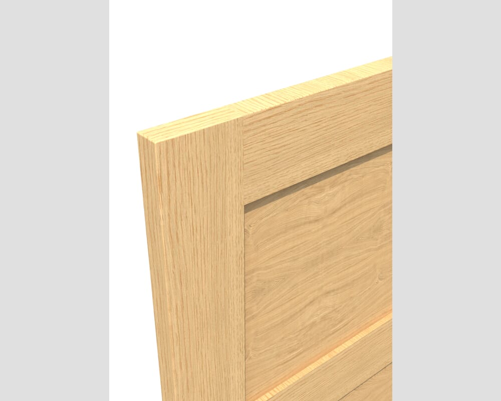 762x1981x44mm (30") Shaker 4P Oak Door