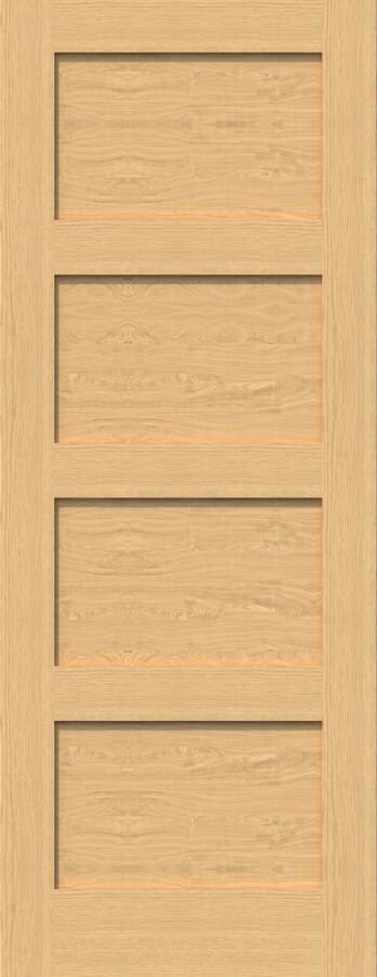 Oak Shaker 4 Panel Fire Door from Doors & More