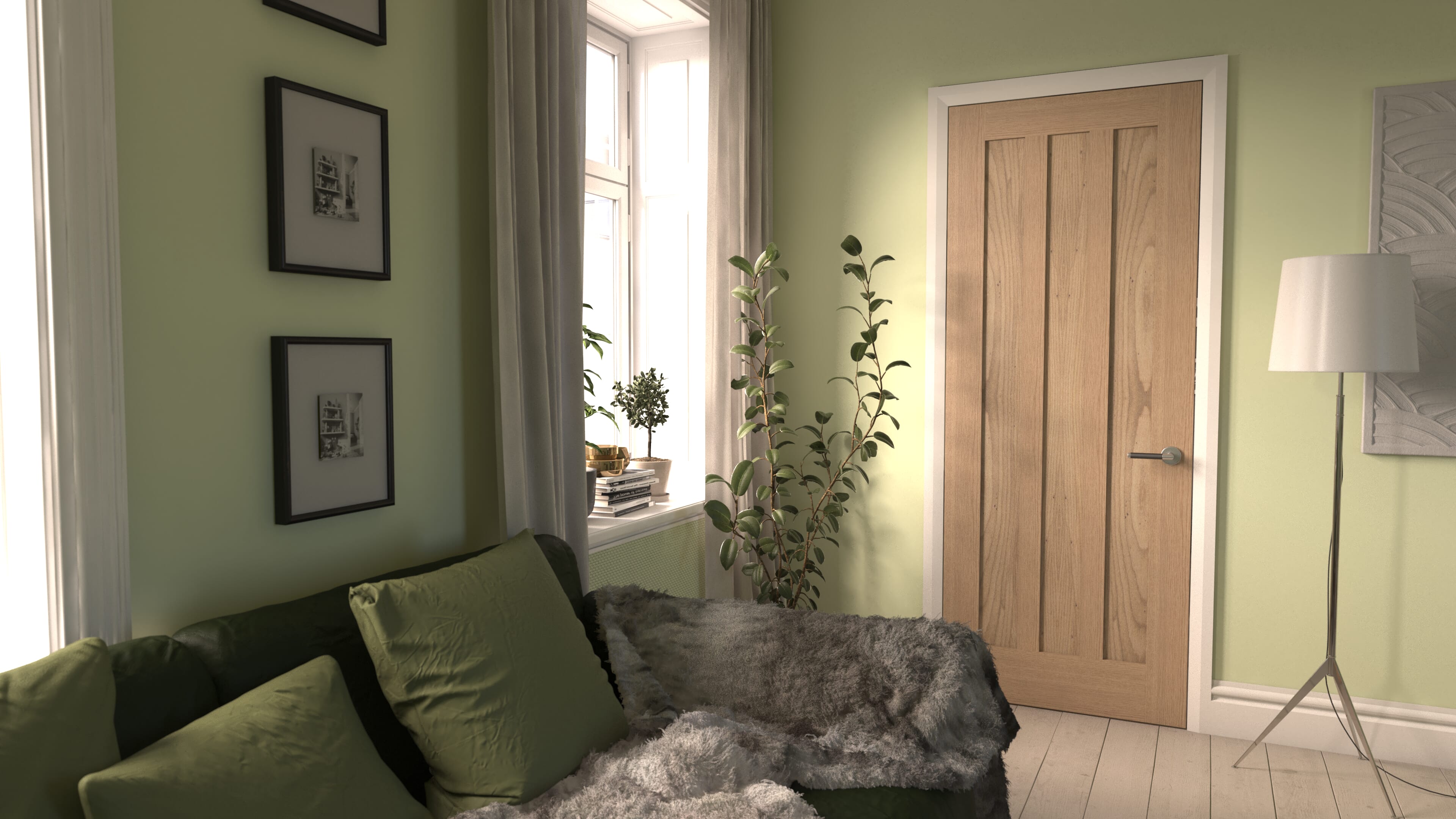 838x1981x35mm (33") Aston Oak Door