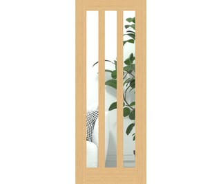 Aston - Clear Glass Oak Internal Doors