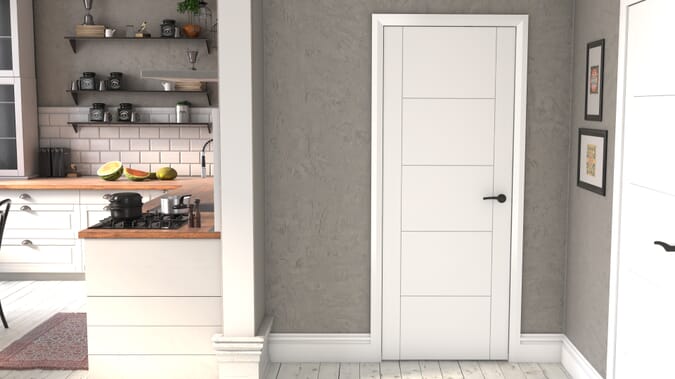 2040 x 926 x 40mm White ISEO  Internal Door