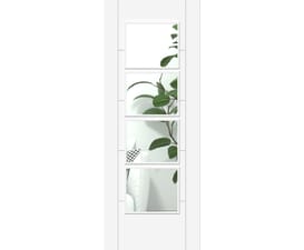 ISEO White 4 Light Clear Glazed - Prefinished Internal Doors