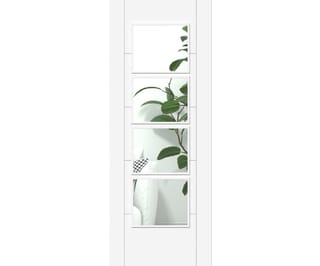 Iseo White 4 Light Clear Glazed - Prefinished Internal Doors