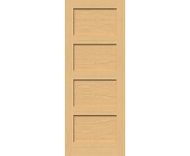 762x1981x35mm (30") Oak Shaker 4P - Prefinished Door