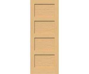 Oak Shaker 4 Panel - Prefinished Internal Doors