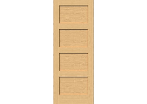 Oak Shaker 4 Panel - Prefinished Internal Doors