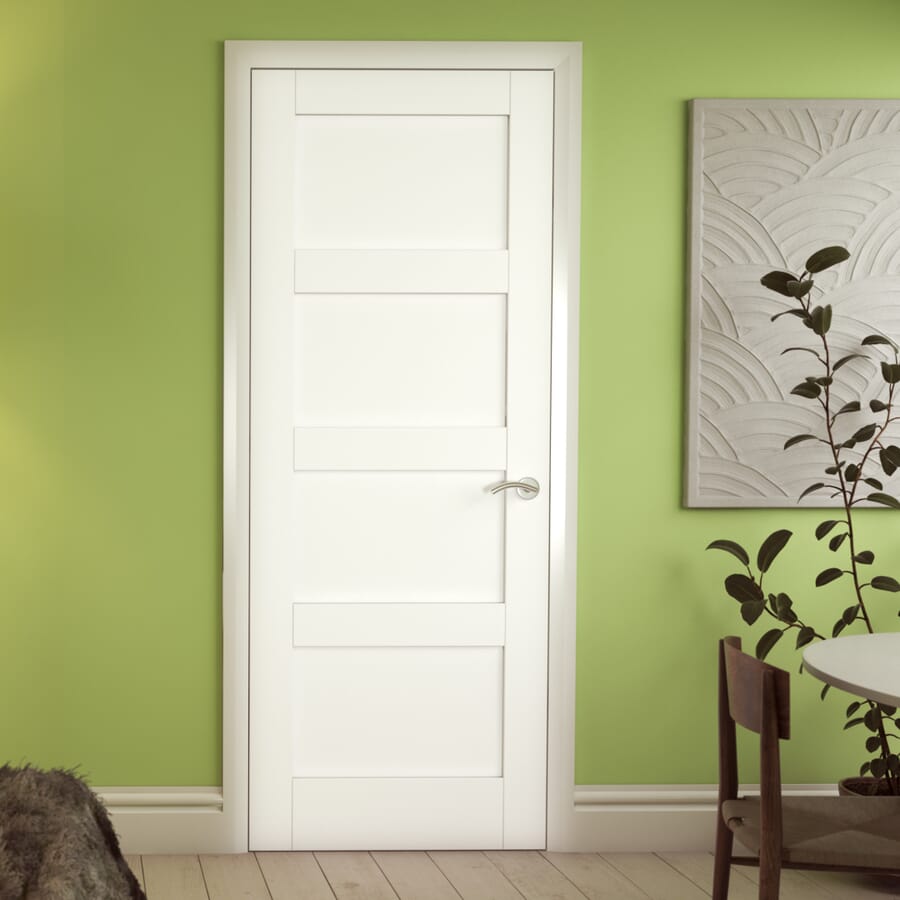 White Primed Shaker 4 Panel