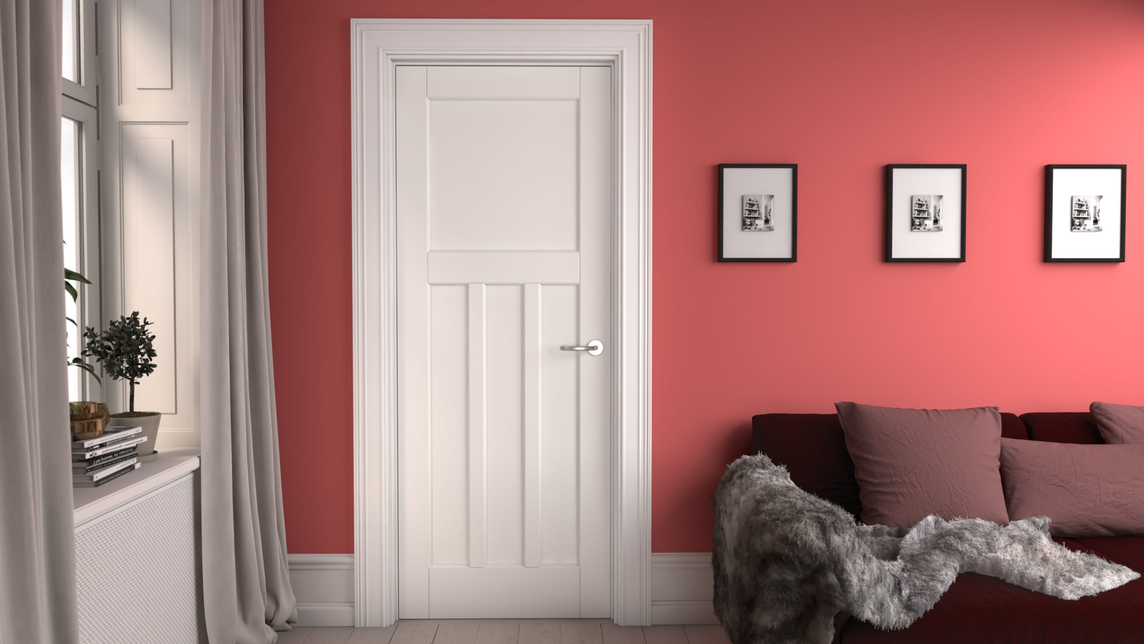 1981 x 838 x 44mm (33") White DX30  FD30 Fire Door
