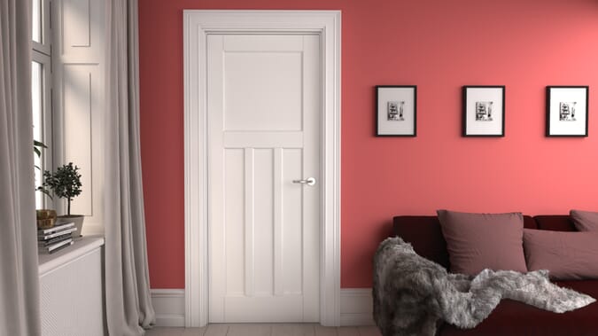 2040 x 826 x 40mm White DX30  Internal Door