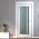 Worcester White Primed 3 Lite Frosted Glazed Internal Door