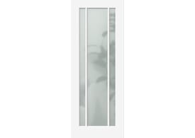 813x2032x35mm Lincoln Glazed White Frosted Internal Doors