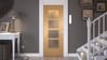 Oak Ladder 4 Lite Frosted Glazed Internal Door