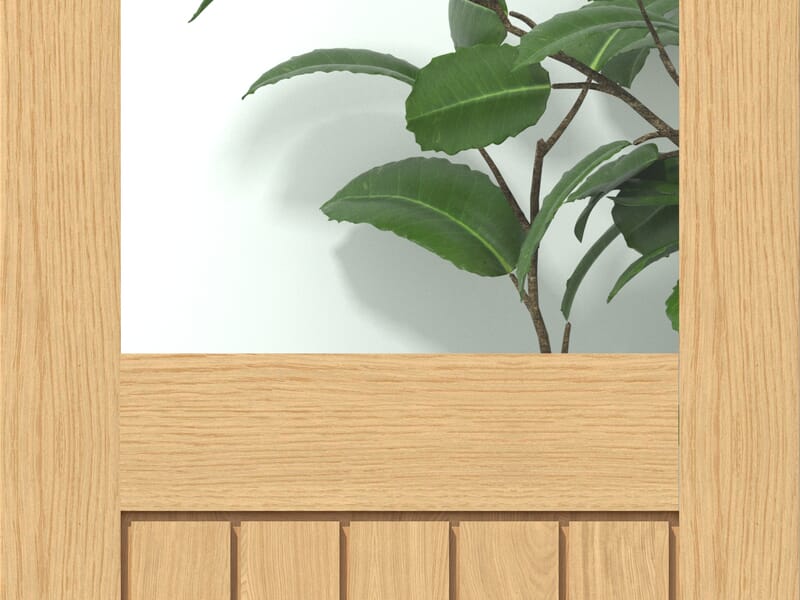 762 x 1981 x 35mm (30") Mexicano Oak Half Light Clear - Prefinished ...