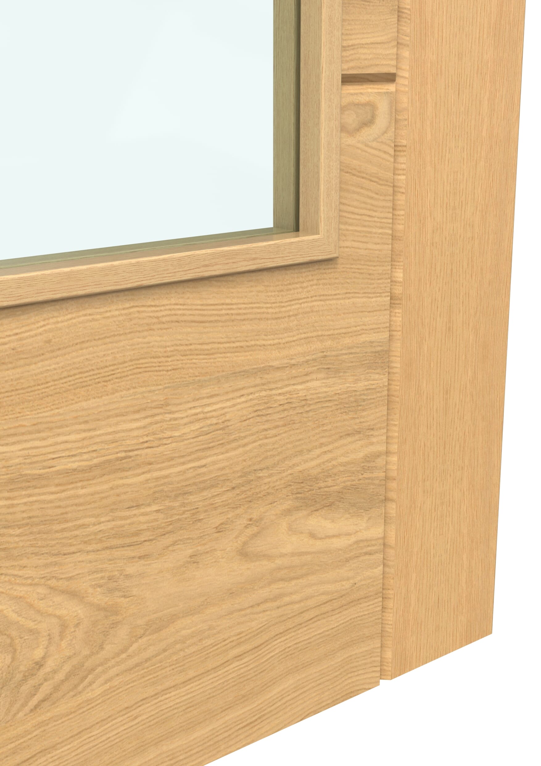 1981 x 838 x 35mm (33") Iseo Oak Pattern 10 Clear Glazed - Prefinished Internal Doors