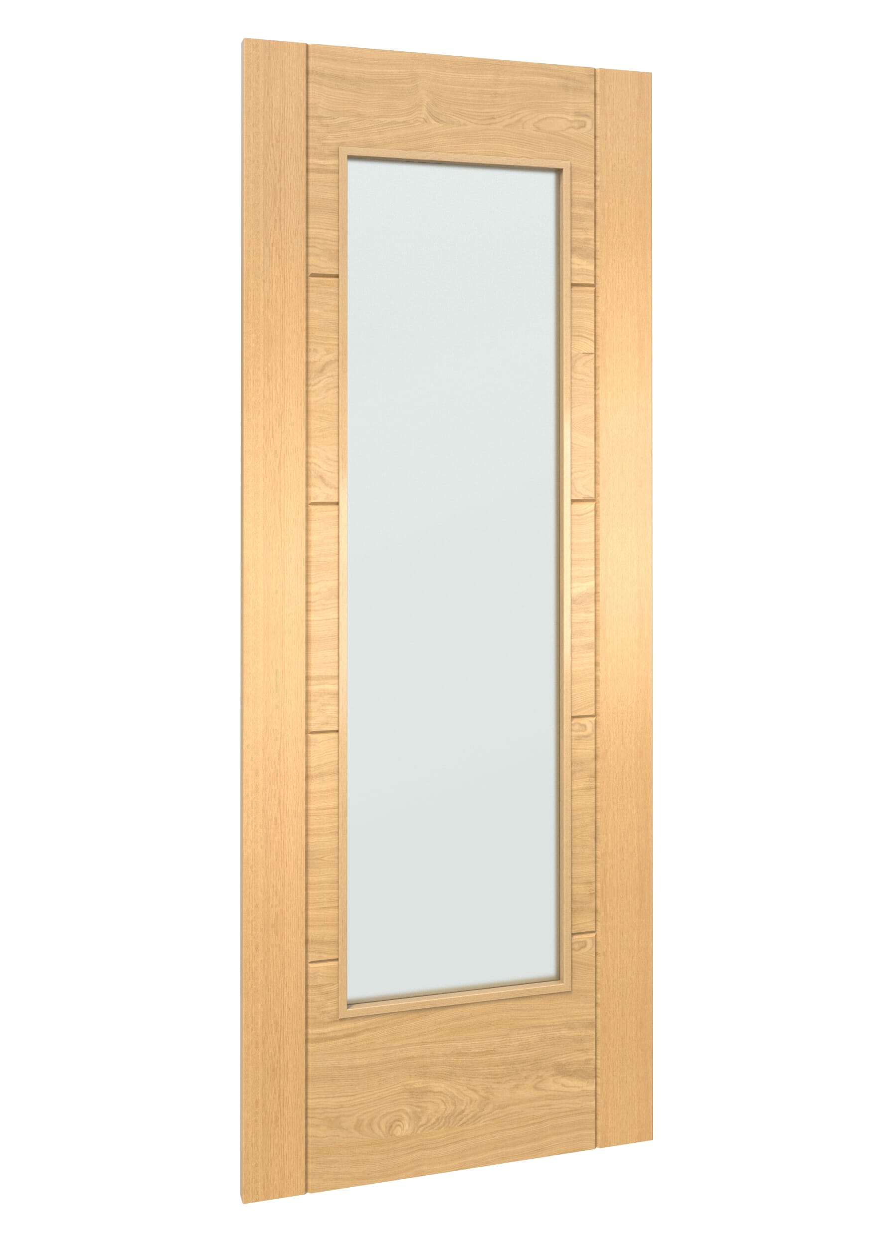 838x1981x35mm (33") Iseo Oak Pattern 10 Frosted Glazed - Prefinished Door