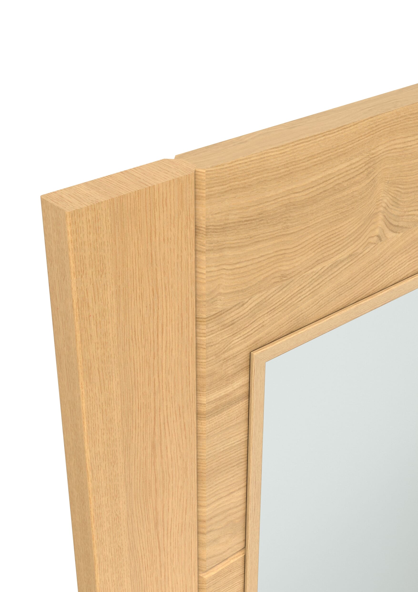 838x1981x35mm (33") Iseo Oak Pattern 10 Frosted Glazed - Prefinished Door