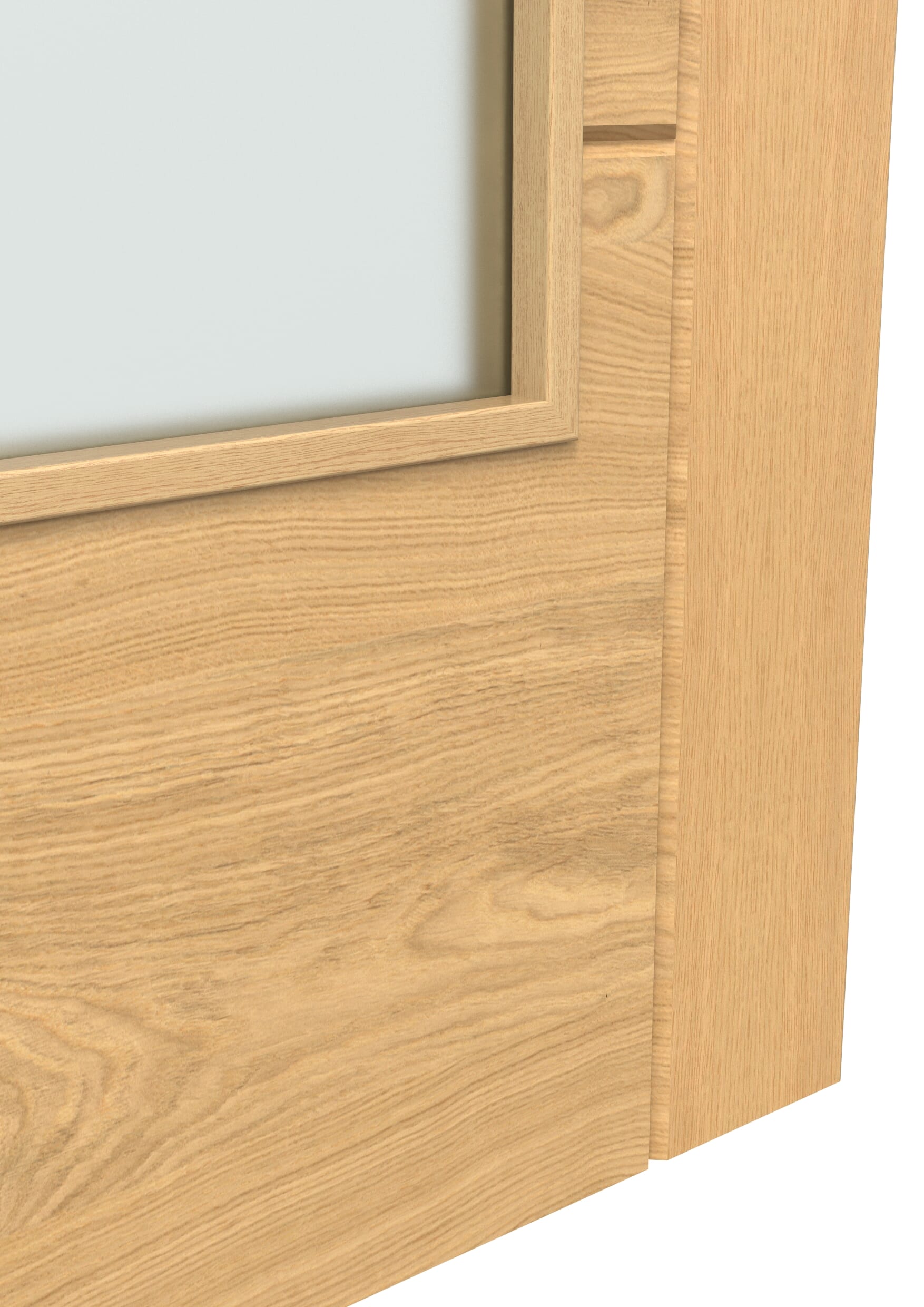 838x1981x35mm (33") Iseo Oak Pattern 10 Frosted Glazed - Prefinished Door