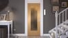 Oak Ladder 1 Lite Frosted Glazed Internal Door