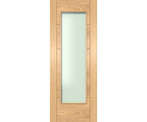ISEO Oak Pattern 10 Frosted Glazed - Prefinished Internal Doors