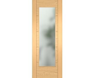 Iseo Oak Pattern 10 Frosted Glazed - Prefinished Internal Doors