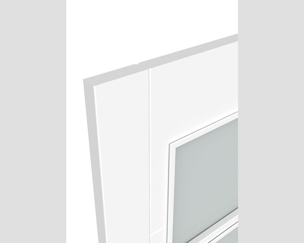 1981 x 711 x 35mm (28") Iseo White 4 Light Frosted Glazed Prefinished Internal Doors