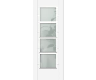 Iseo White 4 Light Frosted Glazed - Prefinished Internal Doors