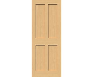 Oak Victorian 4 Panel Shaker Internal Doors