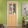 Victorian Oak Shaker 2 Lite Clear Glazed Internal Door