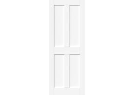 726 x 2040x44mm White Victorian 4 Panel Shaker Door