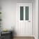Victorian White Prefinished Shaker 4 Lite Frosted Glazed Internal Door