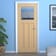 Oak 3 Panel Clear Glazed Internal Door
