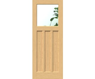 Oak DX30 - Clear Glass Internal Doors