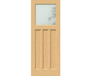 Oak DX30 - Frosted Glass Internal Doors