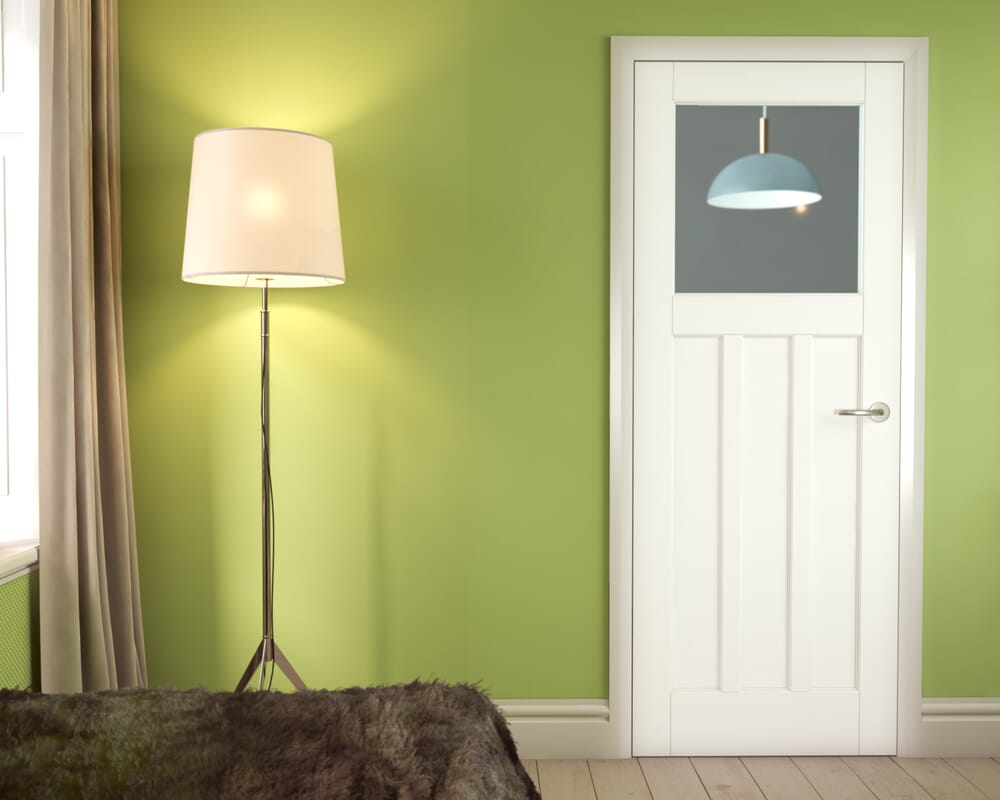 1981 x 686 x 35mm (27") White DX30 - Clear Glass Internal Doors