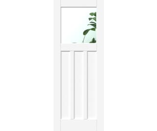 White DX30 - Clear Glass Internal Doors