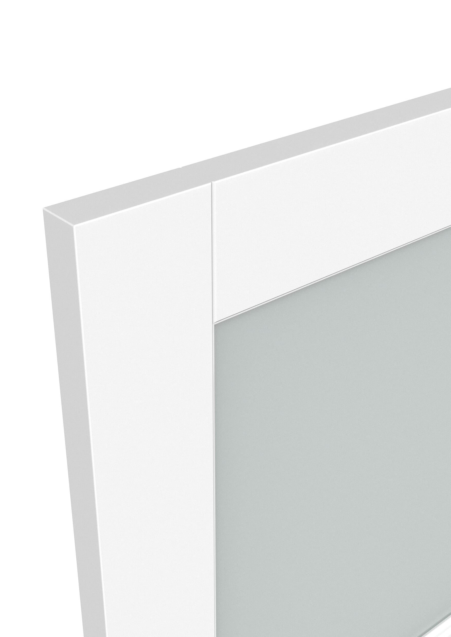 1981 x 838 x 35mm (33") White DX30 - Frosted Glass Internal Doors