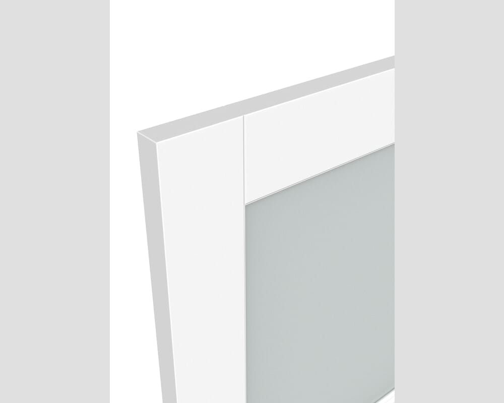1981 x 686 x 35mm (27") White DX30 - Frosted Glass Internal Doors