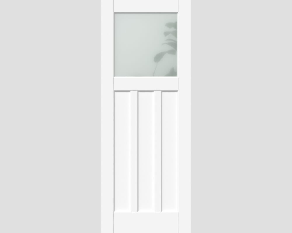1981 x 686 x 35mm (27") White DX30 - Frosted Glass Internal Doors