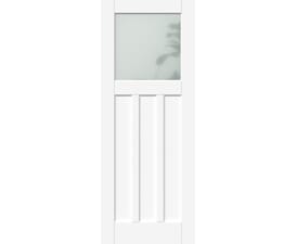 686x1981x35mm (27") White DX30 - Frosted Glass Door